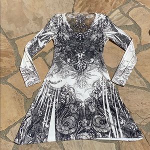 Cute dress with crochet back!